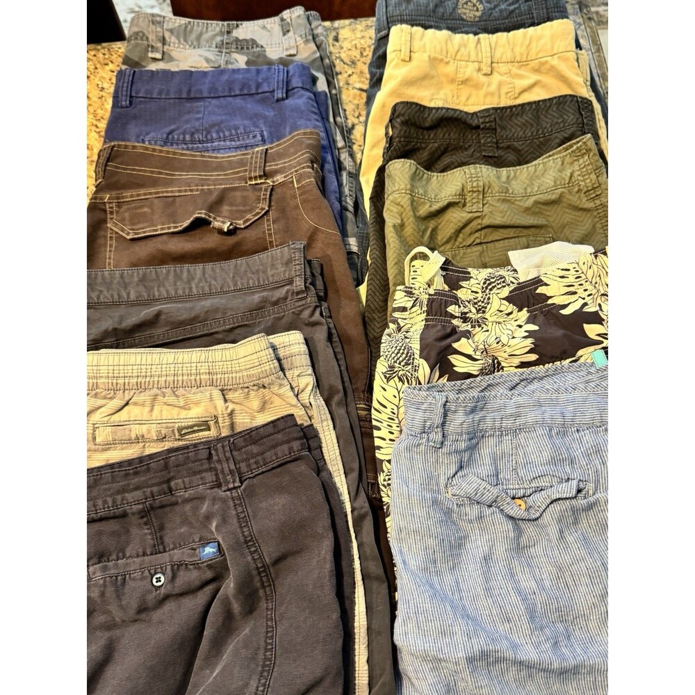 Mens Shorts LOT Size 40 XL Cargo Chino REI Old Navy Lucky Outdoor Casual 12 Pcs
